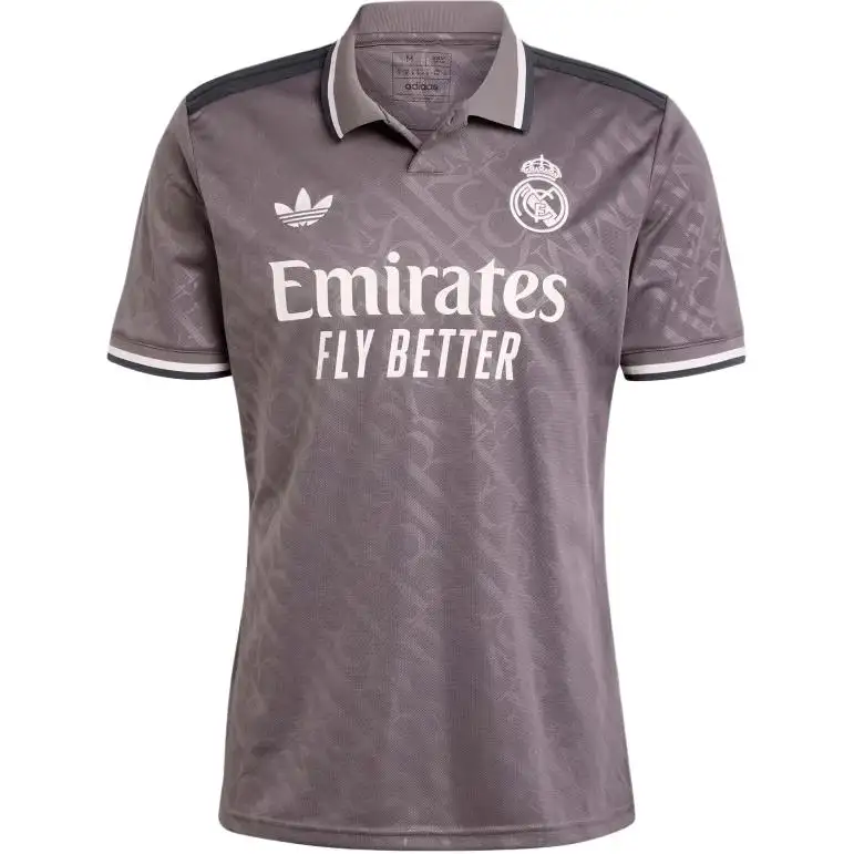 Adidas Originals FW24 REAL MADRID JUDE BELLINGHAM Collection Vintage Jersey Men's Charcoal