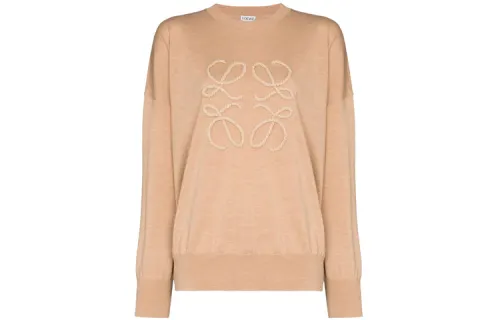 LOEWE Loose Fit Knitwear Women's Beige