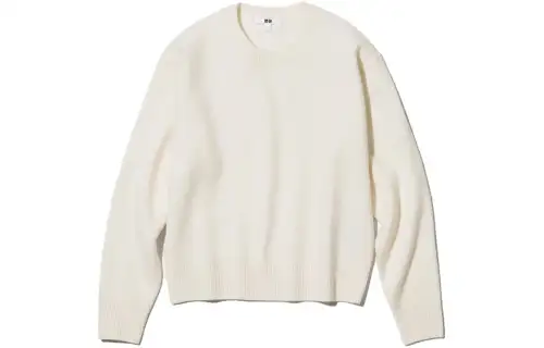 UNIQLO Sweaters Women's Ivory Crew Neck Moderate Other