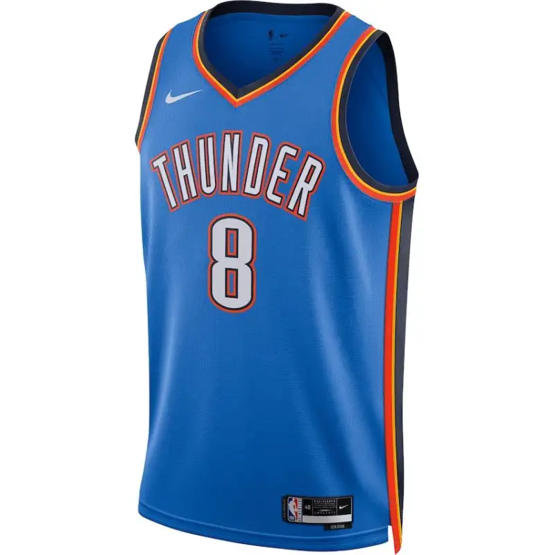 Nike Oklahoma Swingman Jaylen Williams comfortable, soft and breathable sleeveless basketball jersey for men and women, blue
