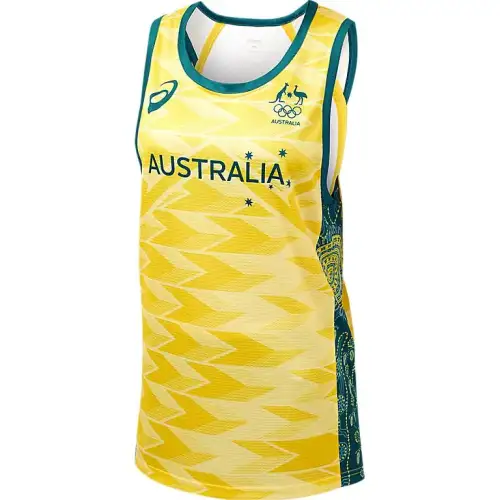 Asics Australia Olympic Collection Basketball Jersey Unisex Gold