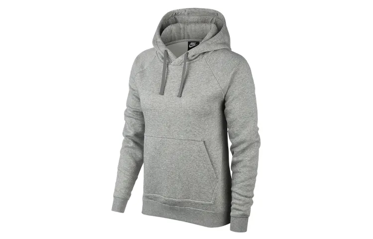 Nike Sweatshirts Women's Toned Dark Gray Hooded Moderate Regular