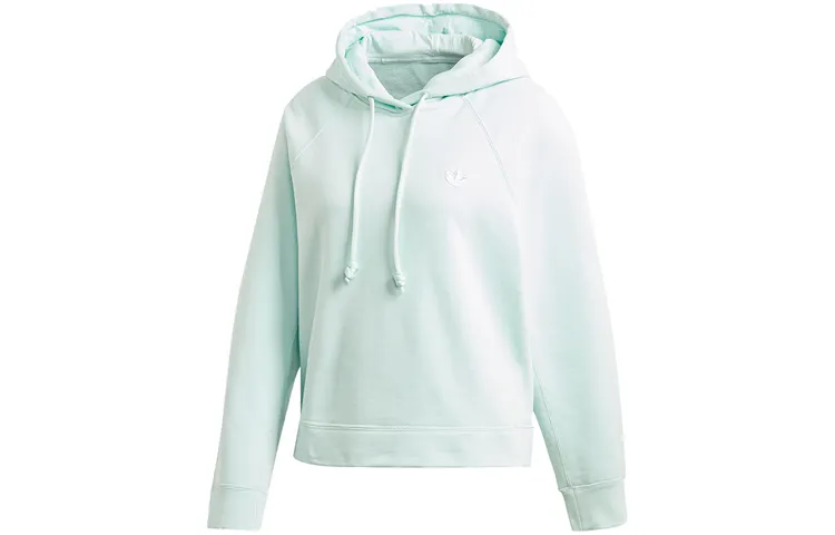 Adidas Originals Sweatshirts Women's Teal Hooded Moderate Regular