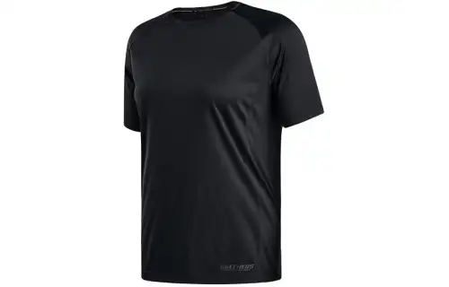 Skechers Raglan Sleeve Quick Dry T Shirts Women's Carbon Black