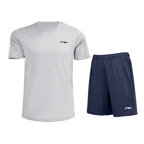 Li Ning Casual Sportswear Men's Coin Gray+Ebony Black