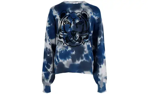 KENZO Sweatshirts Women's Blue Crew Neck Moderate Regular