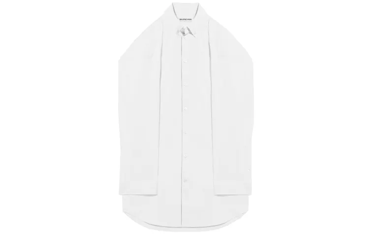 Balenciaga Shirts Women's White Lapel Moderate Other