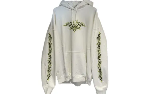 Vetements Sweatshirts Women's White Hooded Moderate Regular