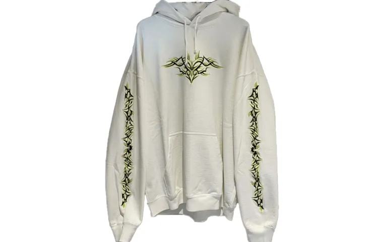 Vetements Sweatshirts Women's White Hooded Moderate Regular