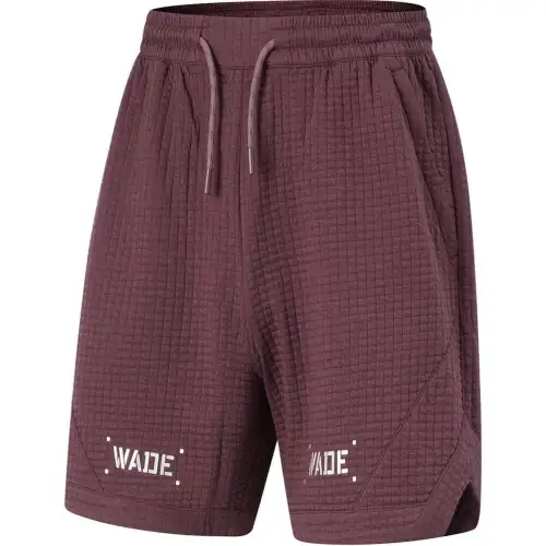 Li Ning Casual Shorts Men's Dark Red Purple