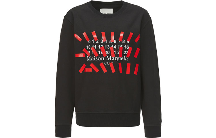 Женское худи Maison Margiela SS21 Logo (черное)