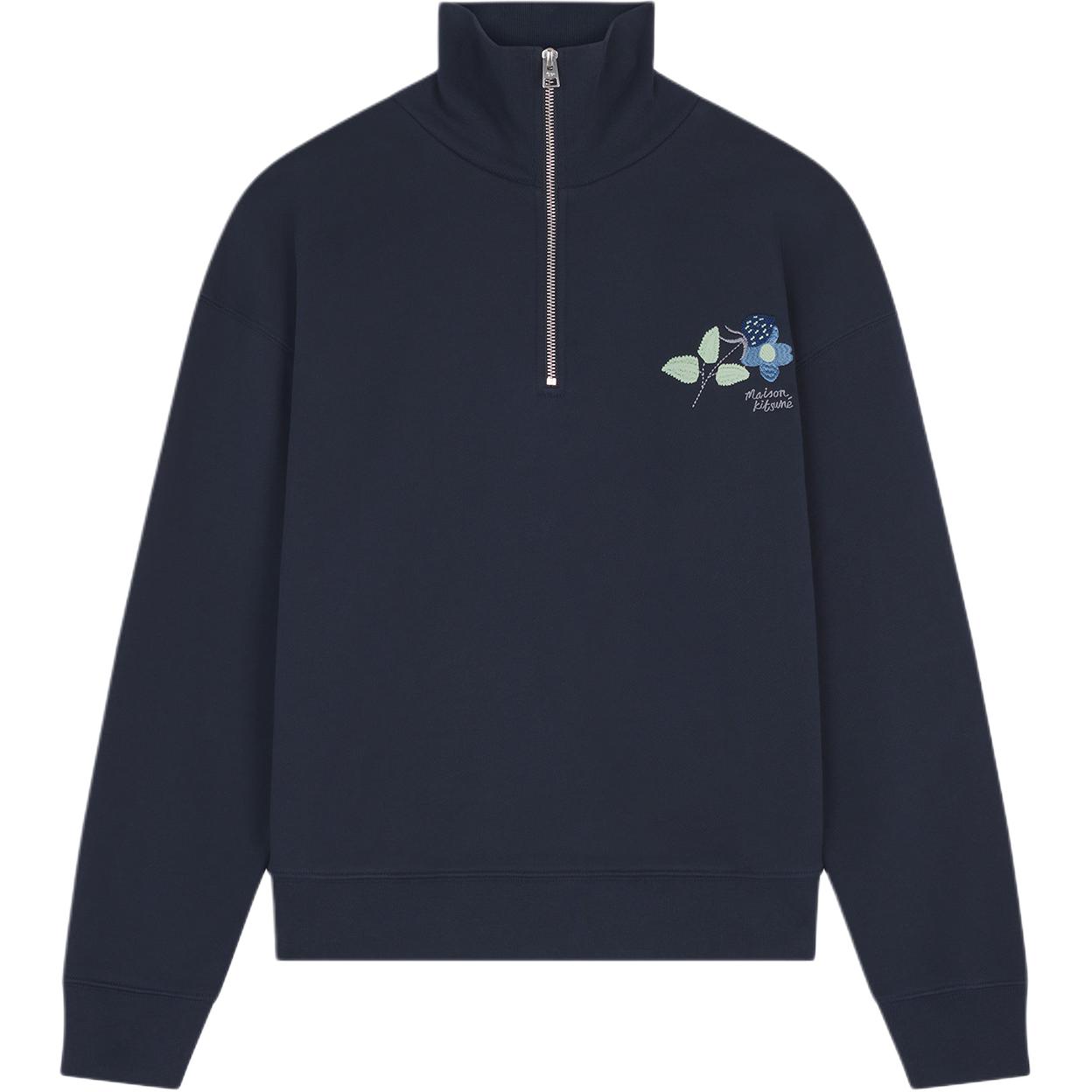 Женское худи Maison Maison Kitsune FW24 (темно-синий)