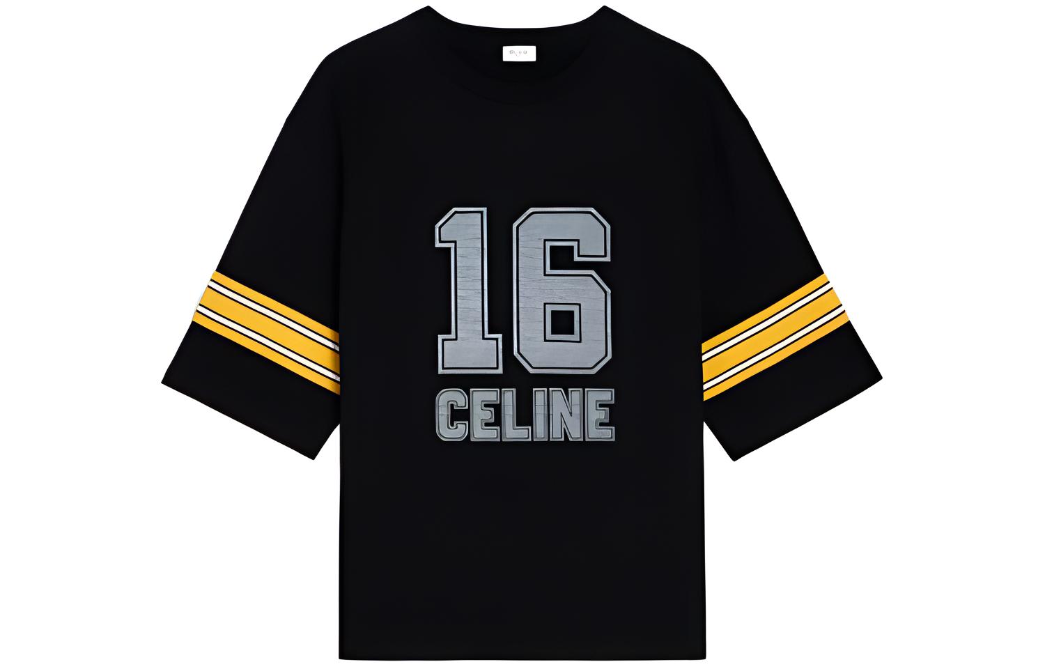 Женская футболка CELINE SS23 (черная)