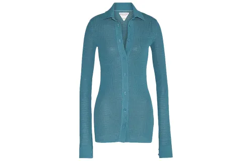 Bottega Veneta Mesh Buttoned Cardigan