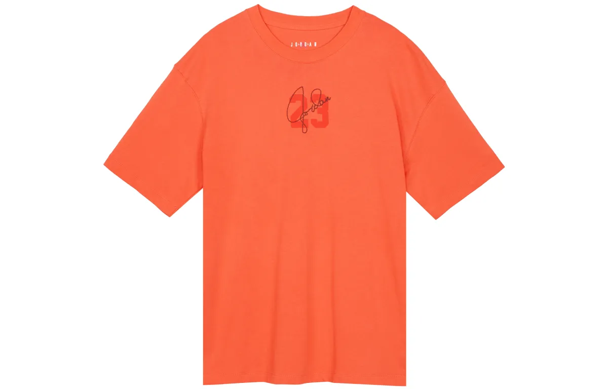 Jordan Drop Shoulder Sleeve T Shirt Women's Orange
