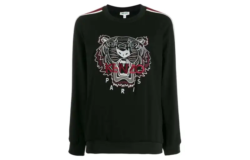 KENZO Sweatshirts Women's Black Crew Neck Moderate Regular