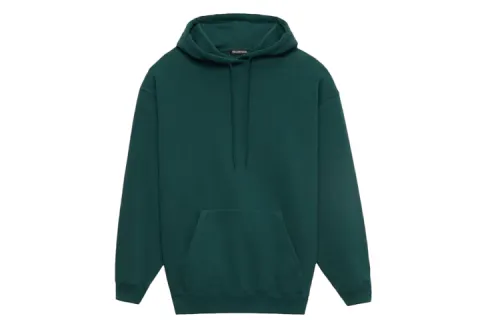 Balenciaga Logo Print Hoodie Green/White