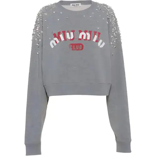 MIU MIU FW22 Sweatshirt Women's Gray