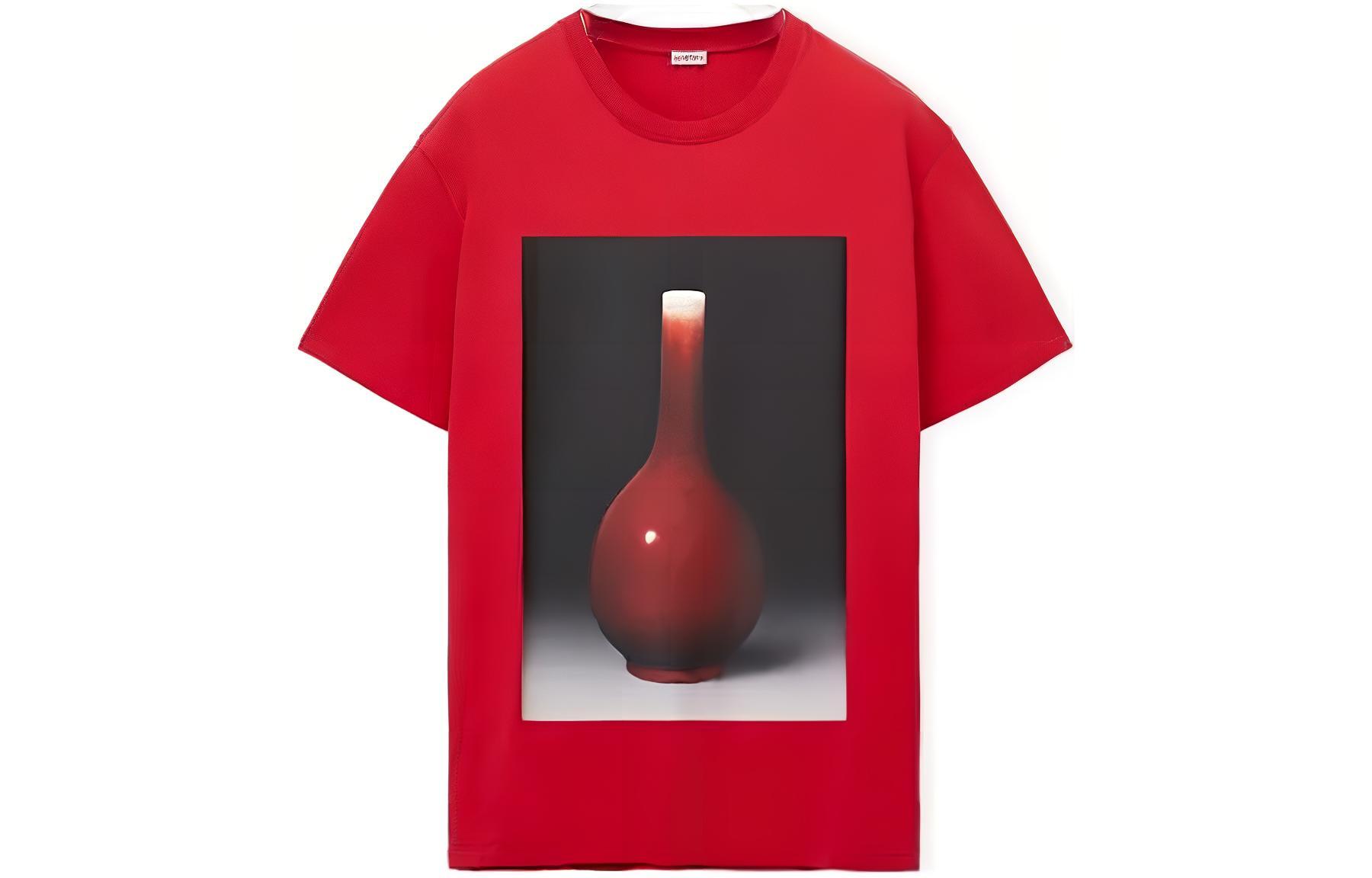Женская футболка LOEWE Ceramic Print (красная)