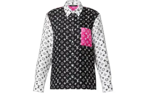 LOUIS VUITTON Fuchsia Accent Masculine Shirt