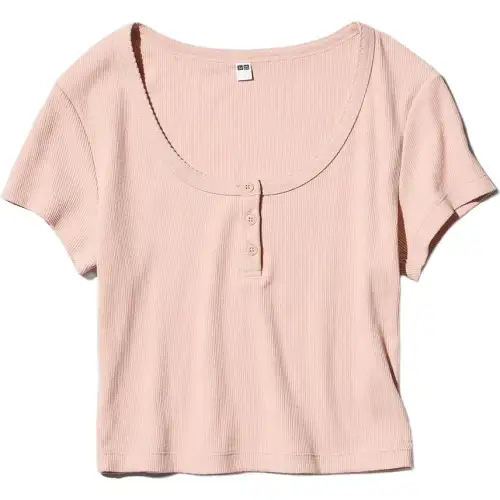 UNIQLO T Shirt Women's Pastel Pink