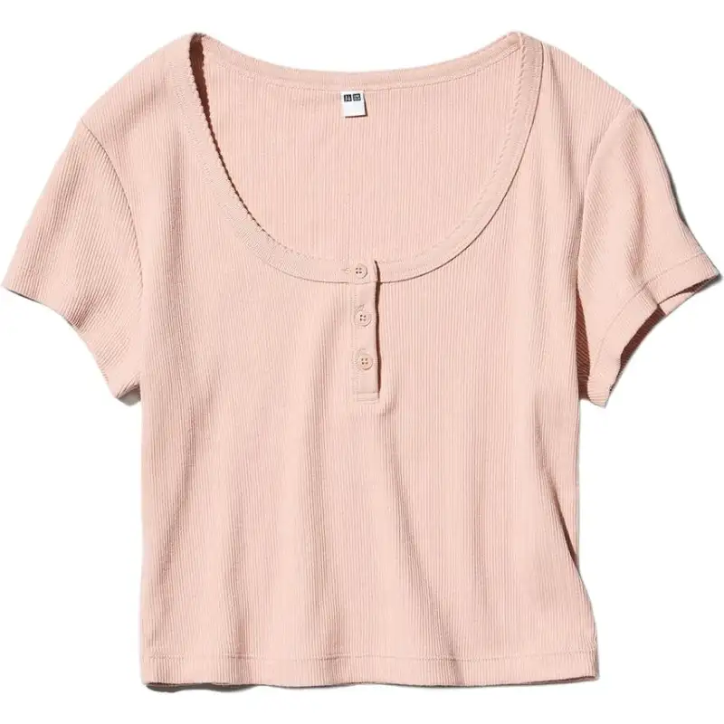 UNIQLO T Shirt Women's Pastel Pink