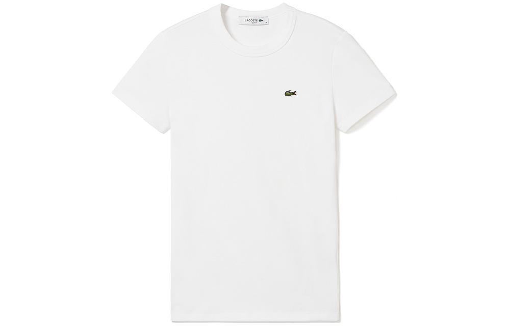 LACOSTE Logo patch Organic Cotton T shirt