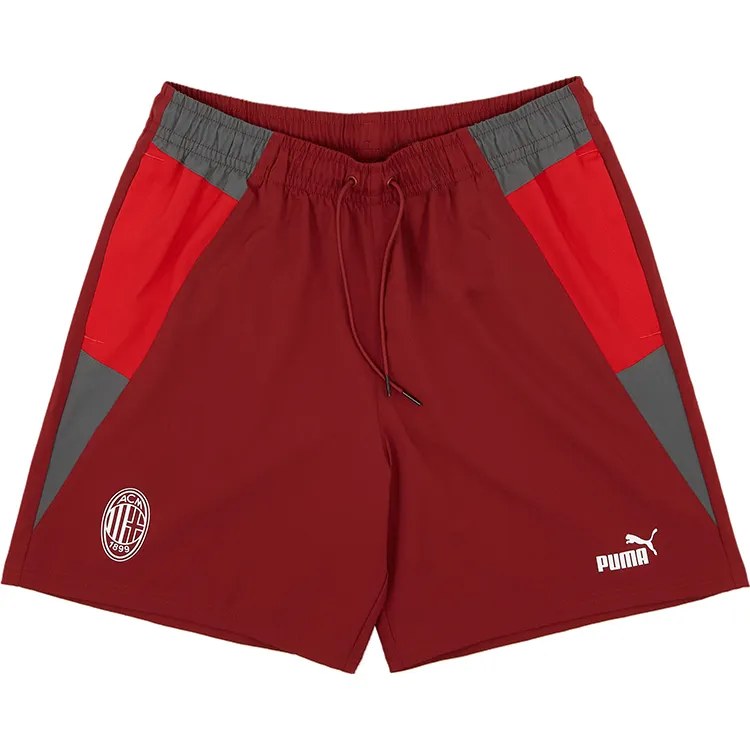 PUMA AC MilanTraining Shorts Soccer Bottom Men's Red Black Legion