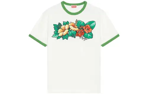 KENZO T Shirts Women's White Crew Neck Moderate Straight Fit
