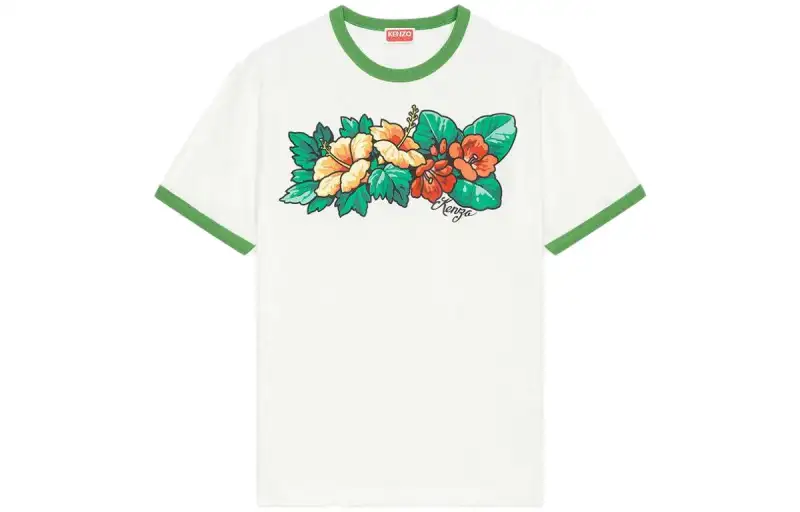 KENZO T Shirts Women's White Crew Neck Moderate Straight Fit