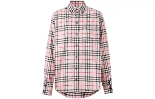 Burberry Shirts Women's Pink Lapel Moderate Other