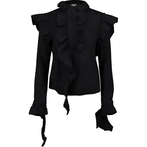 Vetements Long Sleeved Ruffle Shirt