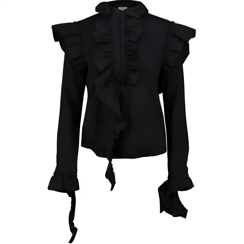 Vetements Long Sleeved Ruffle Shirt