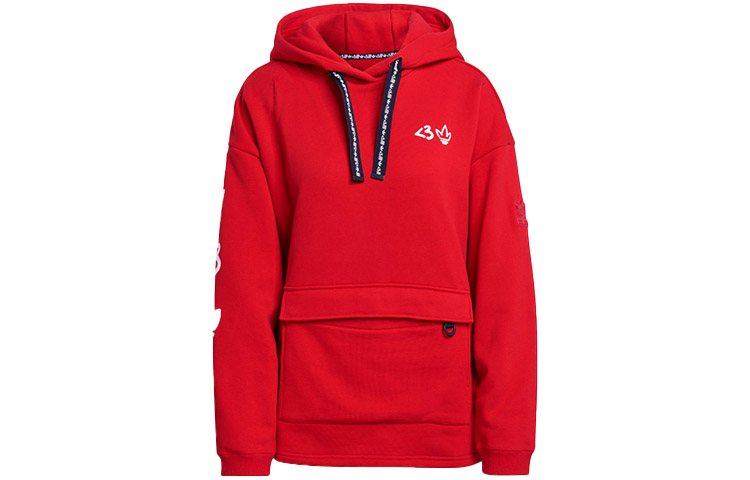 Женское худи adidas originals Vday Hoody (красное) — фото 1