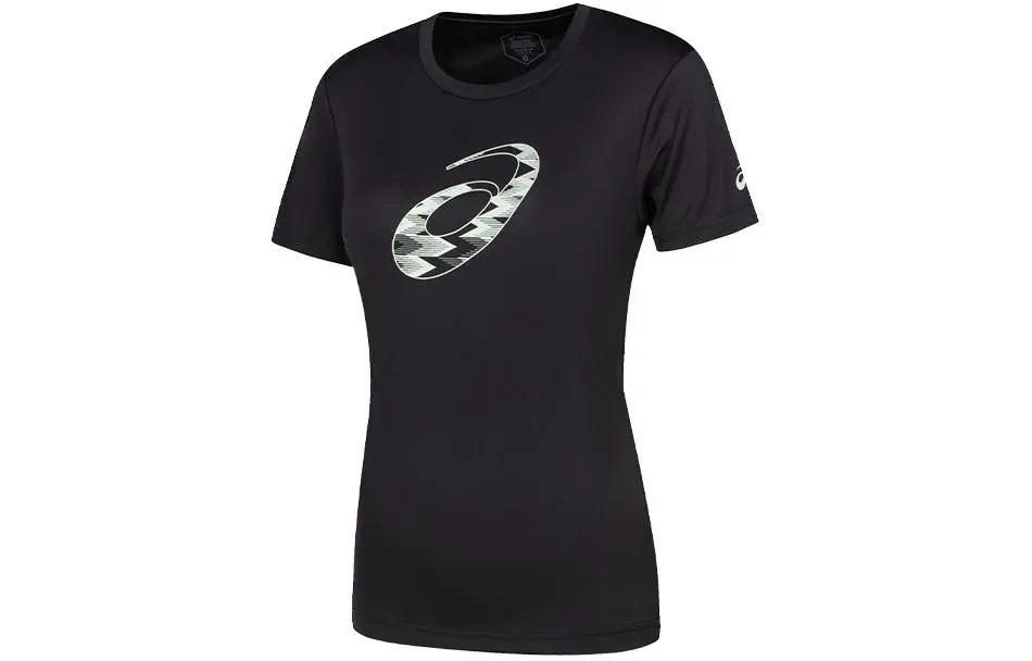ASICS T-Shirts Women's Black Crew Neck Moderate Other
