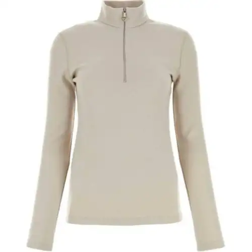 PRADA Hifh Neck Half Zipped Sweater