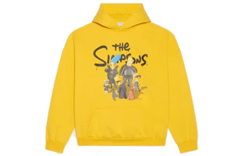 Balenciaga X The Simpsons Women'ss Wide Fit Hoodie Yellow