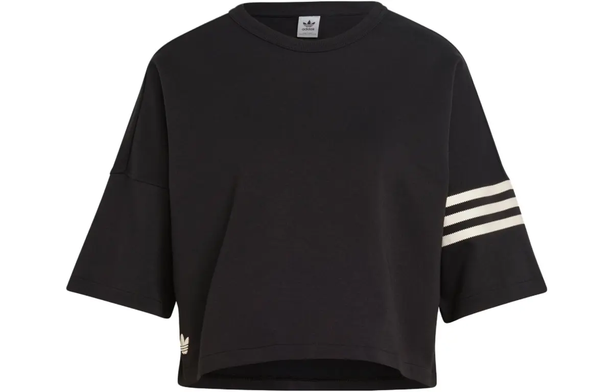 Adidas Originals 3 stripes T Shirt Women's Black