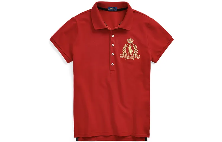 Polo Ralph Lauren Big Pony Polo Shirt Slim Fit Women's Red