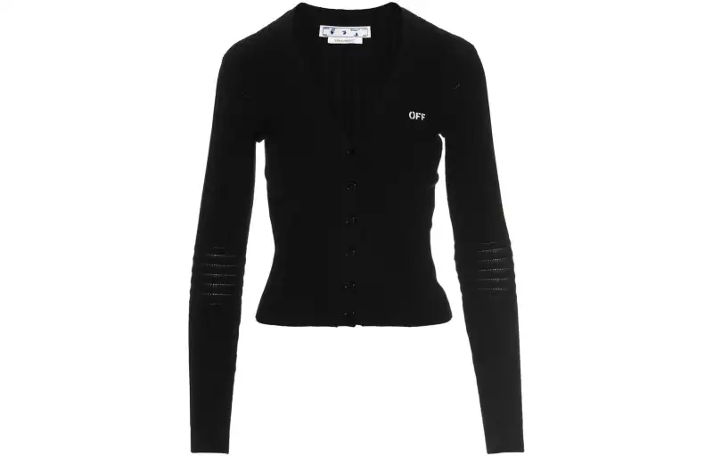 OFF WHITE FW22 Slim Fit Knitwear Women's Black