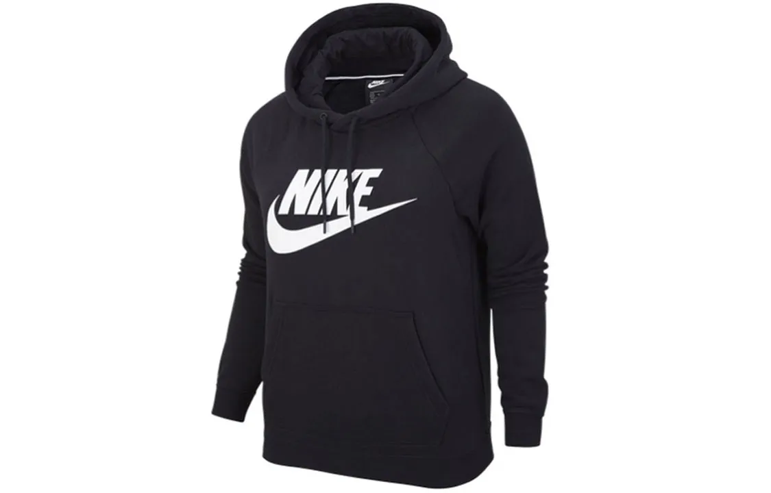 Nike Sweatshirts Women's Black Hooded Moderate Regular