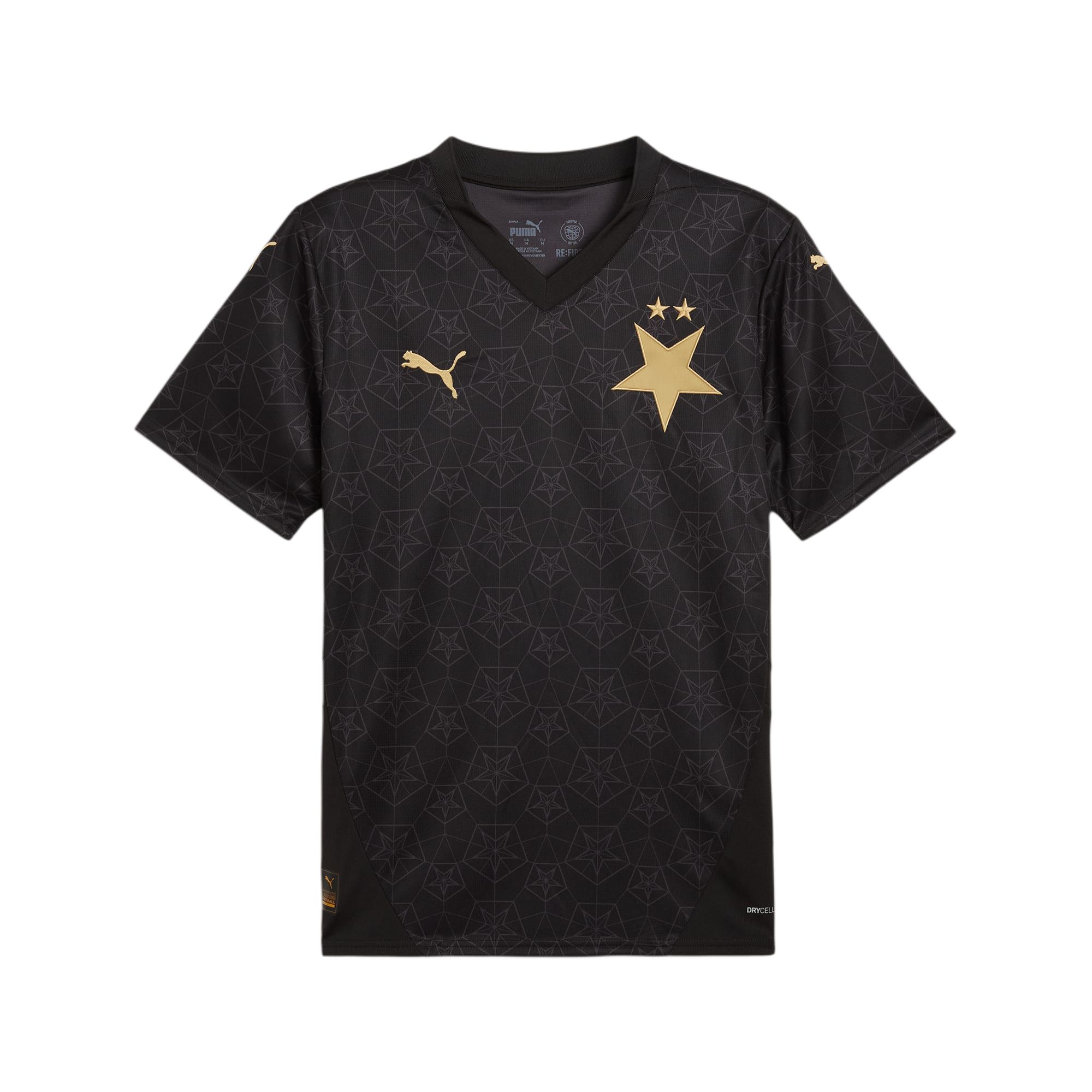 PUMA SK Slavia SS24 Away Jersey Men Retro Soccer Jerseys Men's Black