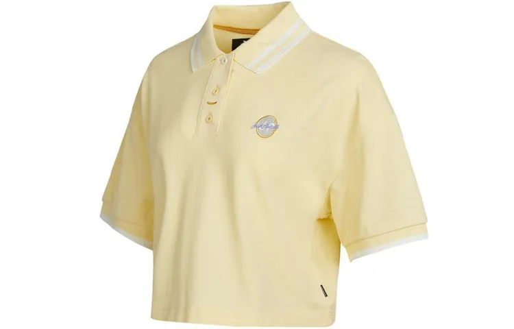 Converse Polo Shirt Women's Beige Yellow