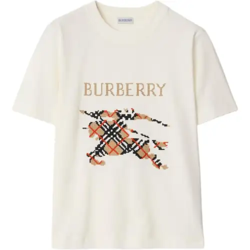 Burberry Logo Detailed Crewneck T-Shirt