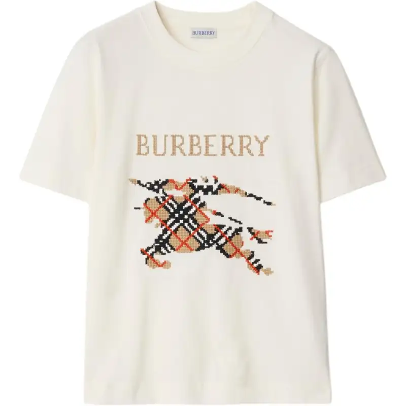 Burberry Logo Detailed Crewneck T-Shirt