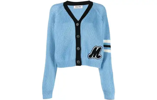 MIU MIU FW22 Knitwear Women's Sky Blue