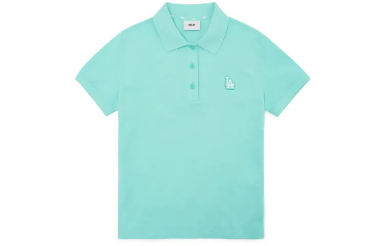 MLB Basic Logo Polo Shirt Women's Mint Green