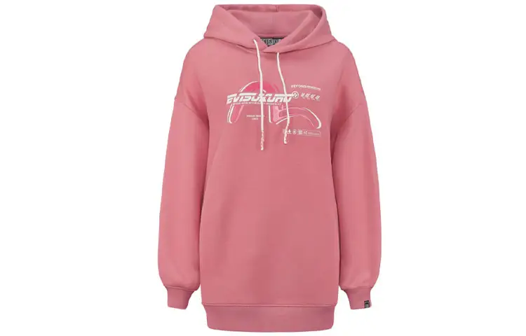 EVISU Sweatshirts Women's Pink Hooded Moderate Other