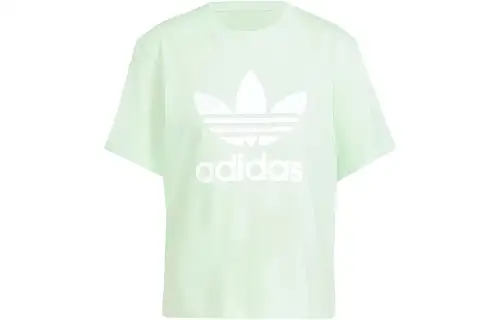 Adidas Originals Drop Shoulder Sleeve T Shirt Women's Light Green