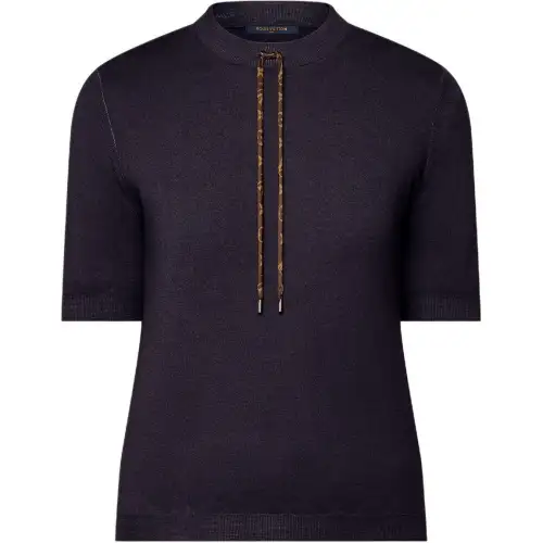 Lv Drawstring Knit Top